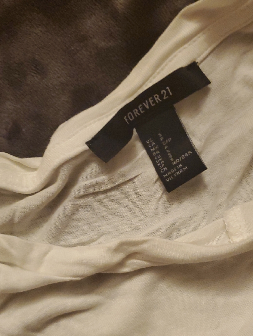 Light Cream Knot-Front High-Low Tunic Tee - Picture 2 of 4
